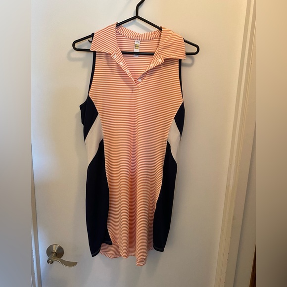 Lole brand, no sleeves stripped dress in size small - Picture 2 of 3